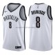Maillot Brooklyn Nets Spencer Dinwiddie Association 2017-18 Blan