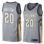 Maillot Cleveland Cavaliers Billy Preston Ciudad 2018 Gris