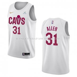 Maillot Cleveland Cavaliers Jarrett Allen NO 31 Association 2022-23 Blanc
