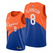 Maillot Cleveland Cavaliers Jordan Clarkson Ville Edition Bleu