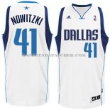 Maillot Dallas Mavericks Nowitzki Blanc