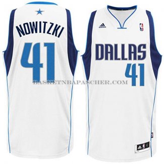 Maillot Dallas Mavericks Nowitzki Blanc