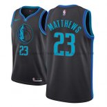 Maillot Dallas Mavericks Wesley Matthews Ciudad 2018-19 Noir Maillot Dallas Mavericks Wesley Matthews Ciudad 2018-19 Noir