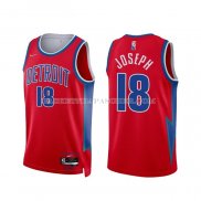 Maillot Detroit Pistons Cory Joseph NO 18 Ville 2021-22 Rouge