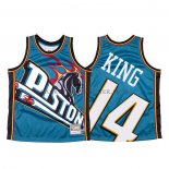 Maillot Detroit Pistons Louis King Mitchell & Ness Big Face Bleu