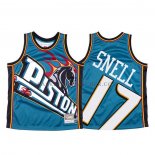 Maillot Detroit Pistons Tony Snell Mitchell & Ness Big Face Bleu