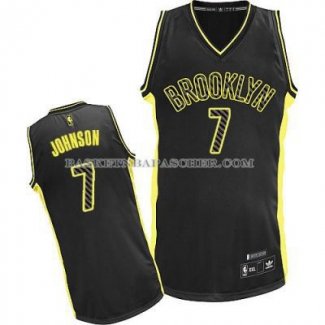 Maillot Electricite Mode Brooklyn Nets Johnson Noir