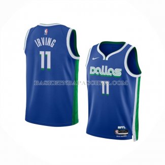 Maillot Enfant Dallas Mavericks Kyrie Irving NO 11 Ville 2022-23 Bleu