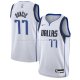 Maillot Enfant Dallas Mavericks Luka Doncic NO 77 Association 2021 Blanc