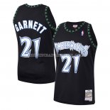 Maillot Enfant Minnesota Timberwolves Kevin Garnett NO 21 Hardwood Classics Throwback 1997-98 Noir