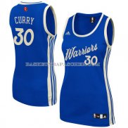 Maillot Femme Noel 2015 Golden State Warriors Curry Bleu