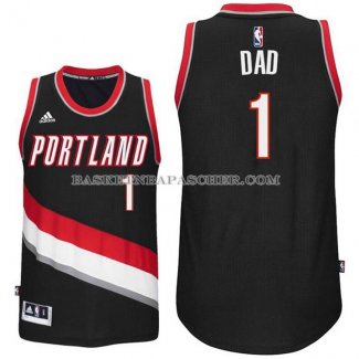Maillot Fete des peres Portland Trail Blazers Dad Noir