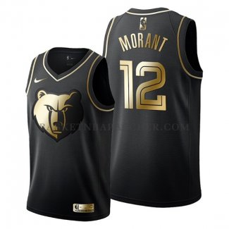 Maillot Golden Edition Memphis Grizzlies Ja Morant Noir