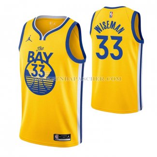 Maillot Golden State Warriors James Wiseman Statement 2020 Jaune