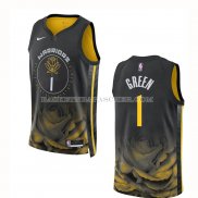 Maillot Golden State Warriors Jamychal Green NO 1 Ville 2022-23 Noir