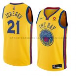 Maillot Golden State Warriors Jonas Jerebko Ciudad 2018-19 Jaune