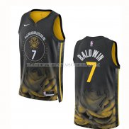 Maillot Golden State Warriors Patrick Baldwin NO 7 Ville 2022-23 Noir