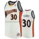 Maillot Golden State Warriors Stephen Curry 2009-10 Hardwood Classics Blanc