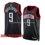 Maillot Houston Rockets Josh Christopher NO 9 Statement 2023-24 Noir