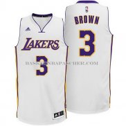Maillot Los Angeles Lakers Brown Blanc