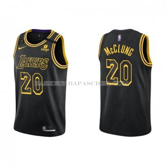 Maillot Los Angeles Lakers Mac Mcclung NO 20 Mamba 2021-22 Noir