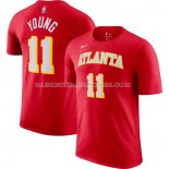 Maillot Manche Courte Atlanta Hawks Trae Young Icon Rouge