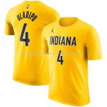 Maillot Manche Courte Indiana Pacers Victor Oladipo Statement Jaune