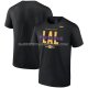 Maillot Manche Courte Los Angeles Lakers 2023 NBA Playoffs Jump Ball Noir