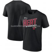 Maillot Manche Courte Miami Heat 2023 NBA Finals Skip Pass Noir