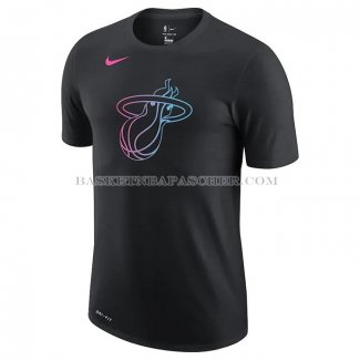 Maillot Manche Courte Miami Heat Noir7