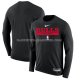 Maillot Manches Longues Chicago Bulls Practice Performance 2022-23 Noir