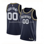 Maillot Memphis Grizzlies Personnalise Ville 2021-22 Bleu