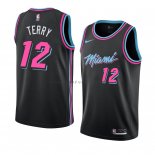 Maillot Miami Heat Emanuel Terry Ville 2018-19 Noir
