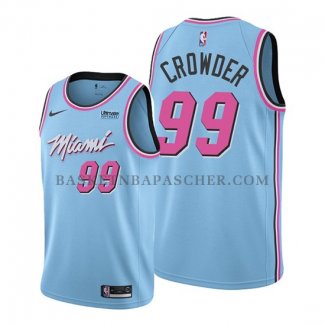 Maillot Miami Heat Jae Crowder Ville 2019-20 Bleu