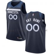 Maillot Minnesota Timberwolves Personnalise 2017-18 Bleu