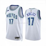 Maillot Minnesota Timberwolves Vit Krejci NO 17 Classic 2023-24 Blanc
