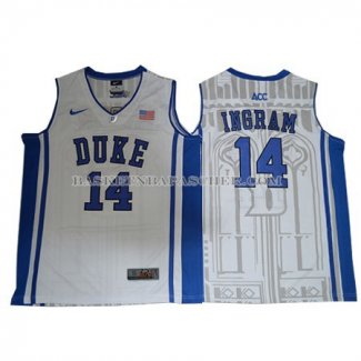 Maillot NCAA Duke Blue Devils Brandon Ingram Blanc