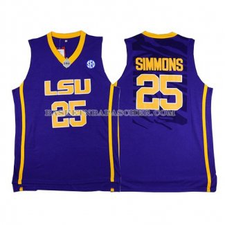 Maillot NCAA LSU Tigers Simmons Purpura