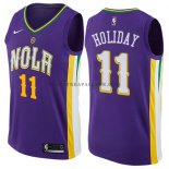 Maillot New Orleans Pelicans Holiday Ciudad 2017-18 Volet