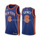 Maillot New York Knicks Quentin Grimes NO 6 Ville 2023-24 Bleu