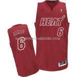 Maillot Noel Miami Heat James 2012 Rouge