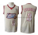 Maillot Philadelphia 76ers Allen Iverson Retro 3 Crema