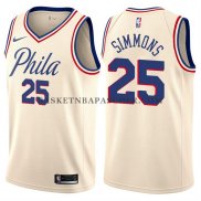 Maillot Philadelphia 76ers Ben Simmons Ville Creme