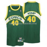 Maillot Retro Seattle Supersonics Kemp Vert
