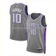 Maillot Sacramento Kings Domantas Sabonis NO 10 Ville 2022-23 Gris