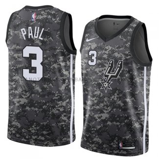 Maillot San Antonio Spurs Brandon Paul Ciudad 2018 Gris