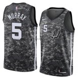 Maillot San Antonio Spurs Dejounte Murray Ciudad 2018 Gris
