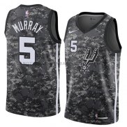 Maillot San Antonio Spurs Dejounte Murray Ciudad 2018 Gris