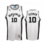 Maillot San Antonio Spurs Dennis Rodman No 10 Hardwood Classics Blanc
