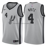 Maillot San Antonio Spurs Derrick White Statehombret 2017-18 Gri